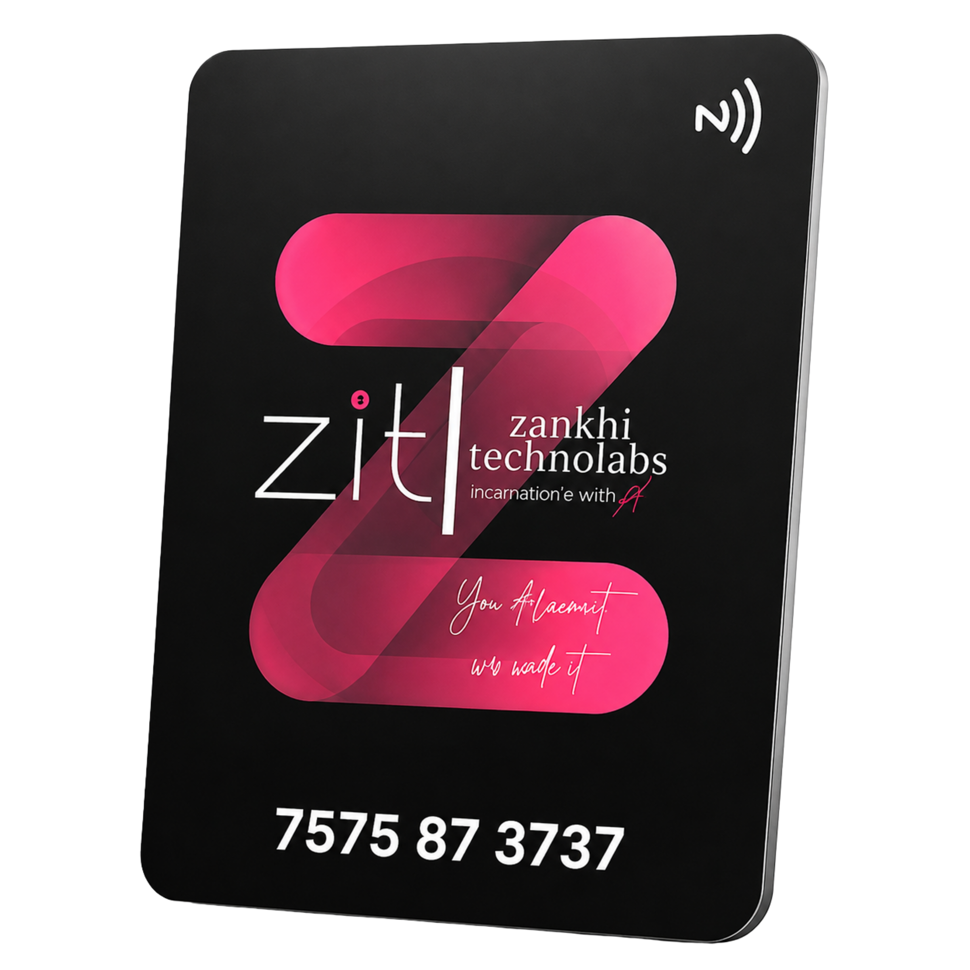 Premium Pink Digital Visiting Card