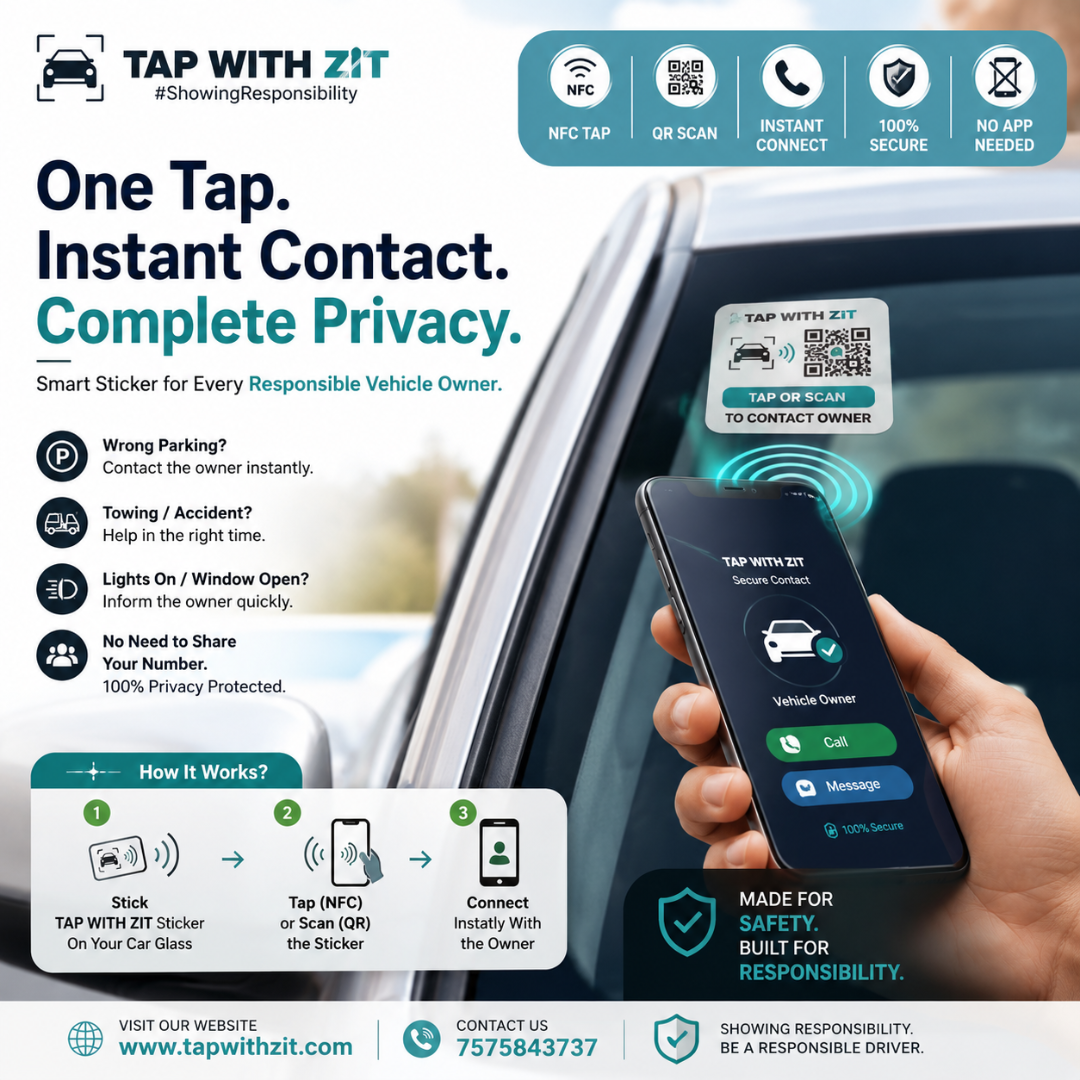 ZiT Smart NFC Car Tag